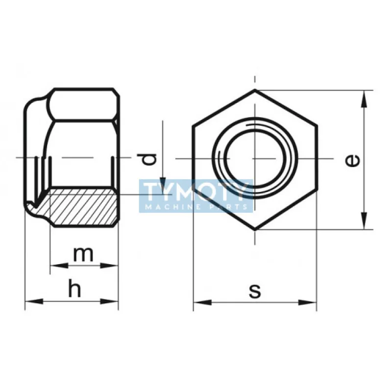 Matica poistná DIN 985~ UNC 7/16" grade 5 (~08) pozink