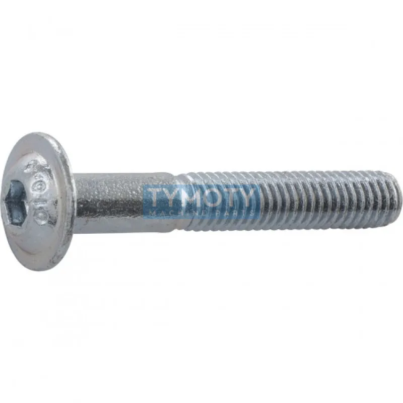 Skrutka s polguľatou hlavou s golierom inbus ISO 7380FL M5x30 oceľ 10.9 pozink