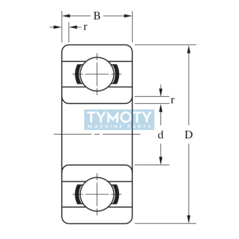EZO ET 2216 guľkové ložisko