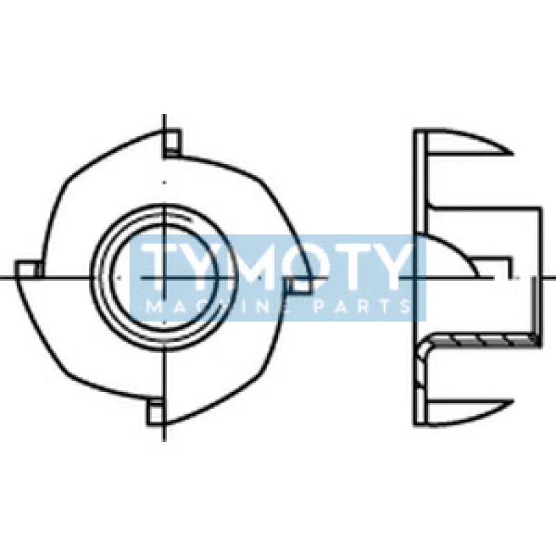 Matica narážacia M5x8 pozink