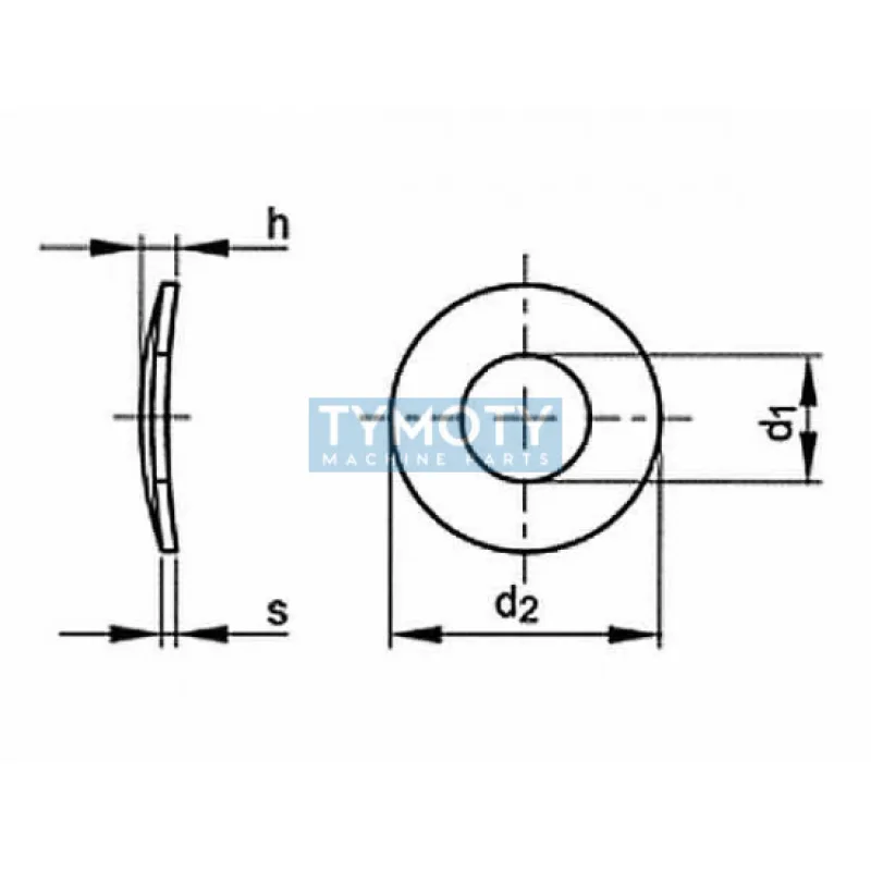 Podložka pružná prehnutá DIN 137A M4 / 4,3