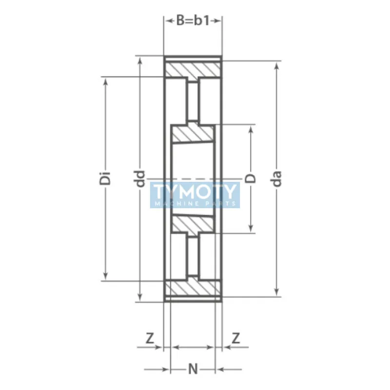 Remenica TB 192 8MDC 62 optibelt ZRS DC na Taper Lock