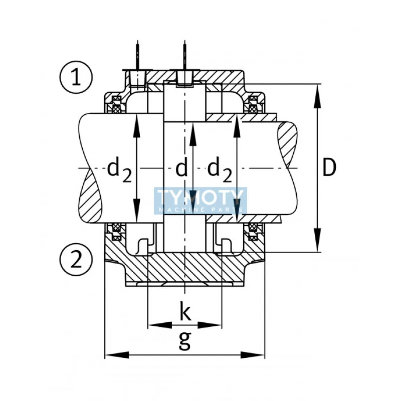 FAG EFS 214 plstené tesnenie