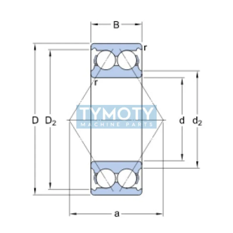 SKF 3220 A/C3 guľkové ložisko s kosouhlým stykom