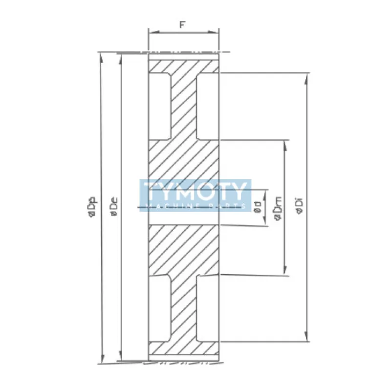 Remenica 80 8M 85 optibelt ZRS s predvŕtanou dierou