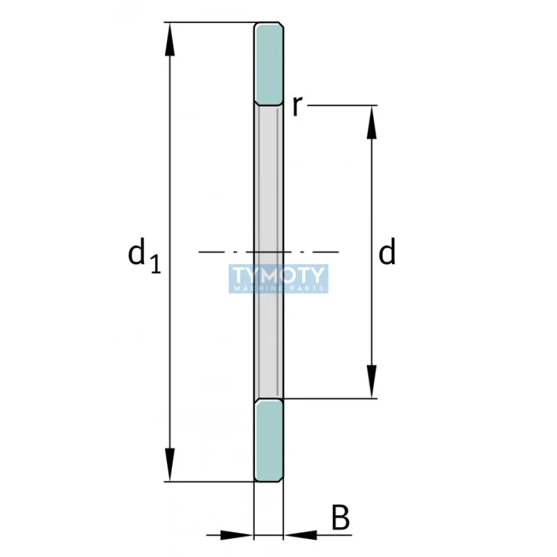 INA WS 89412 hriadeľový axiálny ložiskový krúžok