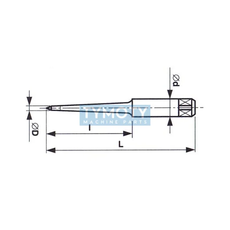 Výstružník kužeľový na otvory pre kužeľové kolíky HSS, 221469, 0,6 mm