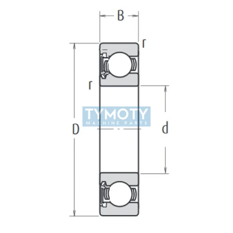 NSK 6007 DUC3 (RS) guľkové ložisko