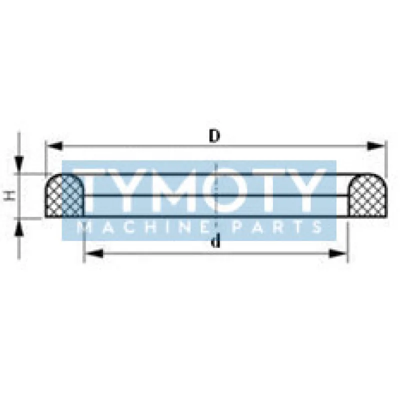 D-krúžok DN 20 MVQ 23x33x4,5