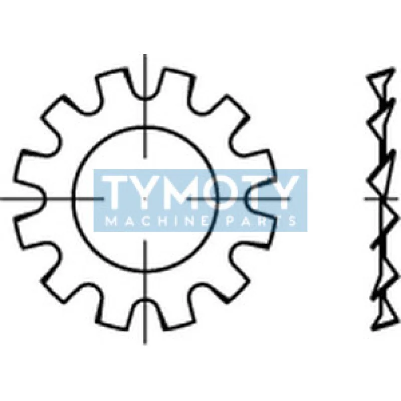 Podložka s vonkajším ozubením DIN 6797A M3 / 3,2