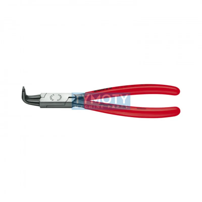 KNIPEX 44 21 J21 Kliešte pre vnútorné poj. krúžky 19-60 mm zahnuté 90° pot. plastom, fosfátované