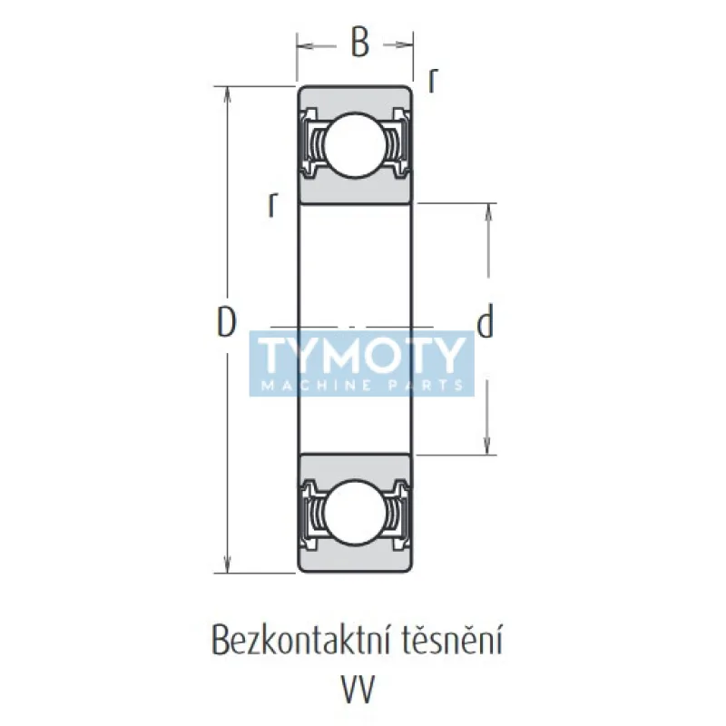 NSK 6008 VV guľkové ložisko