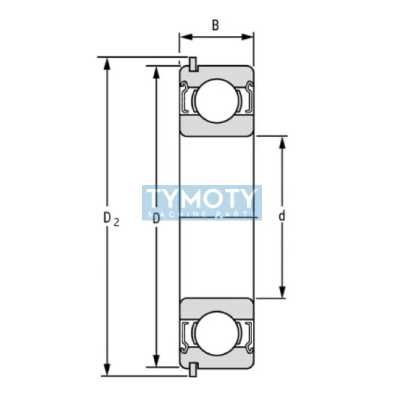 ZEN S 6205-2Z-NR nerezové guľkové ložisko