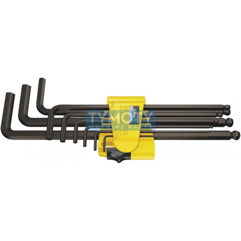 Súprava kľúčov imbus 950 PKL/9 SZ N palcová, čierna (9 ks), WERA, 022171