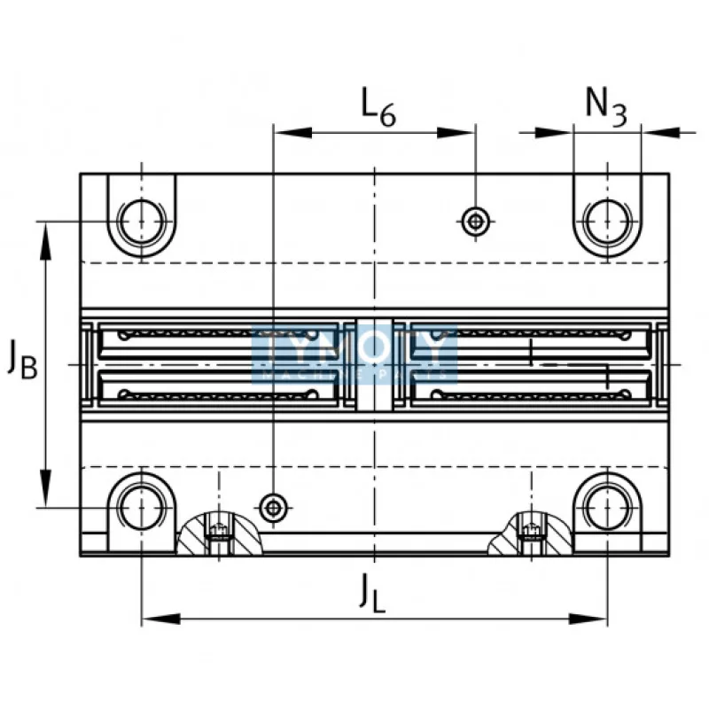 INA KTSOS 20 PP-AS lineárne guľkové ložisko