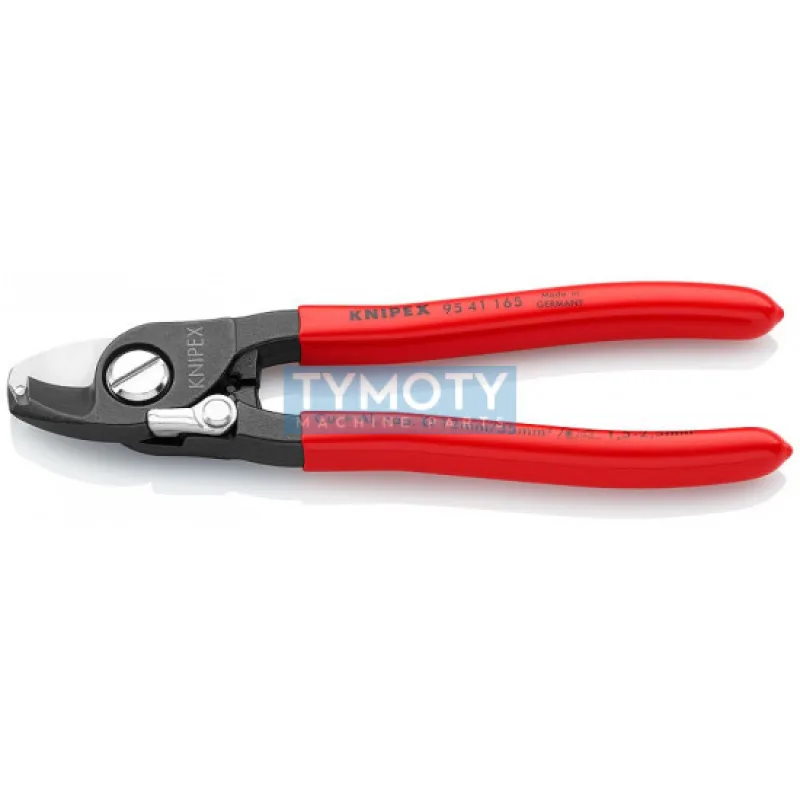 KNIPEX 95 41 165 Káblové nožnice 165 mm viacúčelové, plastové návleky, brunierované
