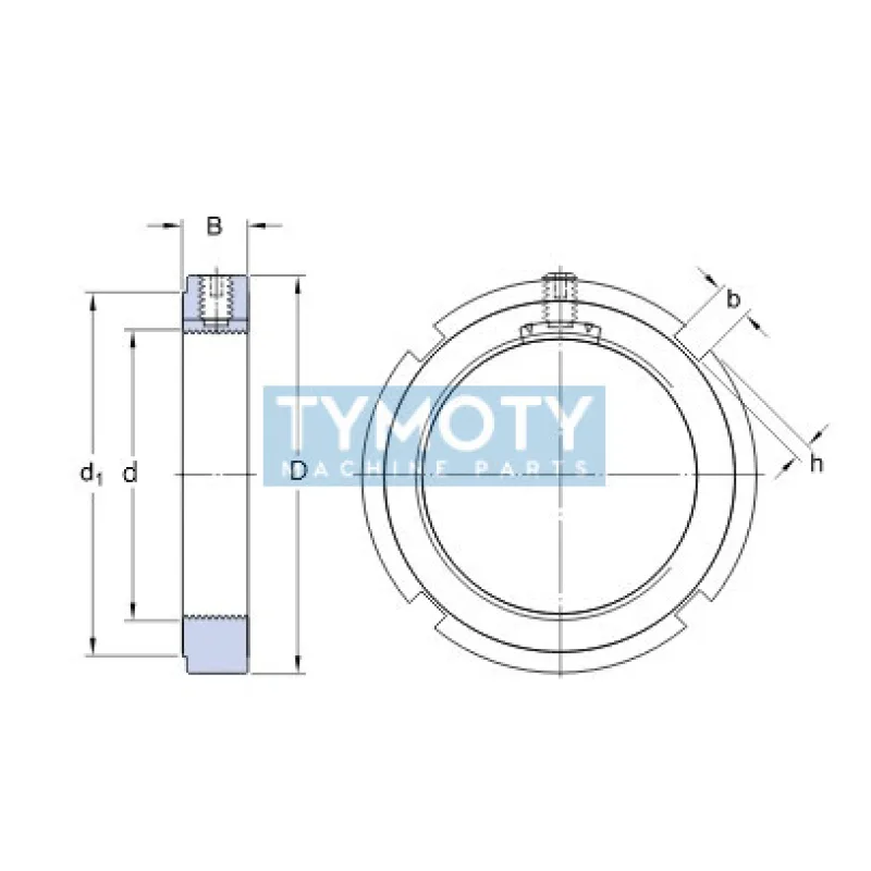 KMK 20 SKF poistná matica s prítlačnou doskou