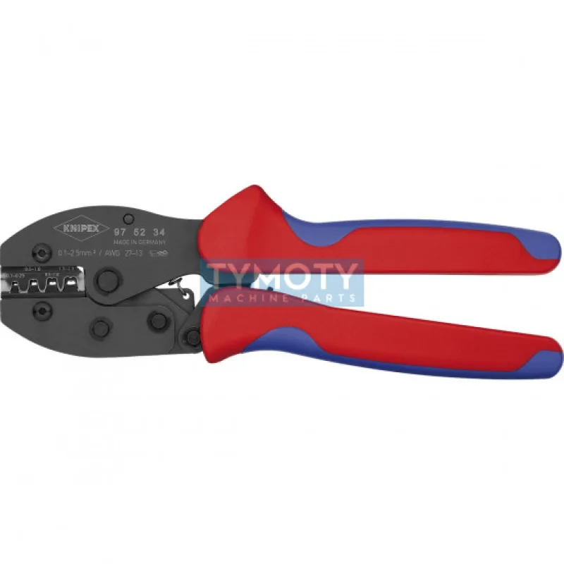 KNIPEX 97 52 34 PreciForce® Lisovacie kliešte, viaczložkové návleky, brunierované