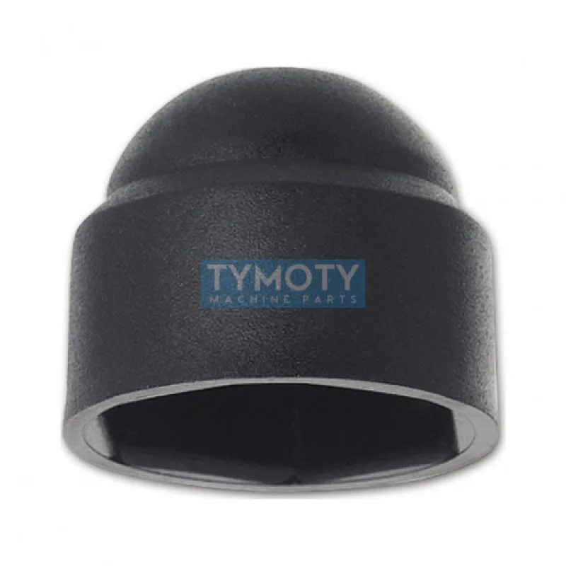 Krytka klobúková pre šesťhran M4 PVC čierna s=7 mm