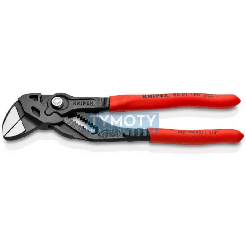 KNIPEX 86 01 180 Kliešťový kľúč, plastové návleky, fosfátovaný