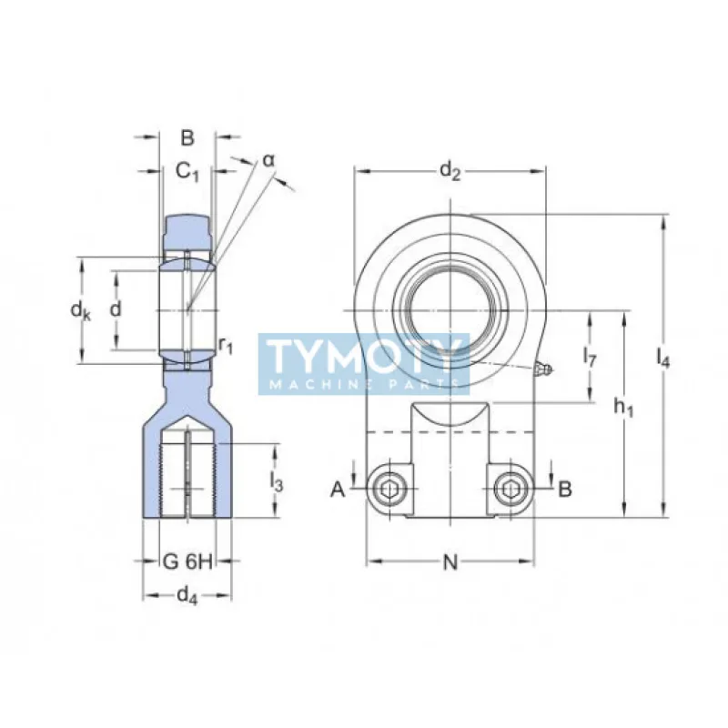 SKF SIJ 30 ES kĺbová hlavica