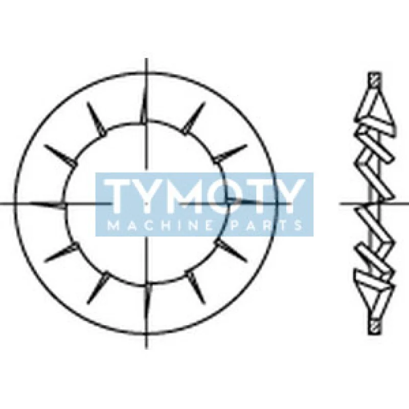 Podložka vejárová vnútorná DIN 6798I M3 / 3,2