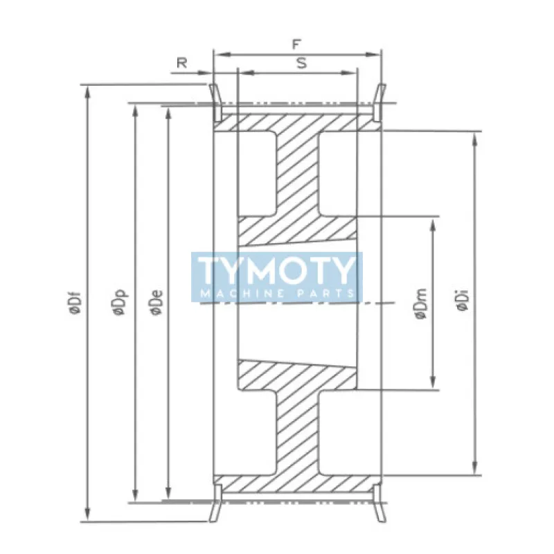 Remenica TB 28 XH 200 optibelt ZRS na Taper Lock