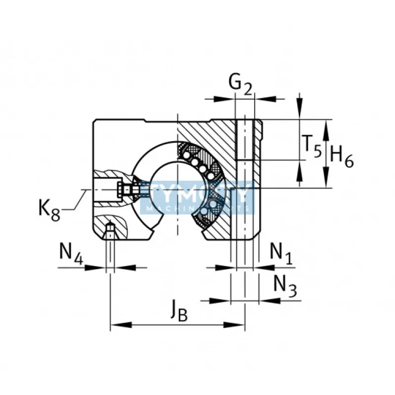 INA KTSO 20-PP-AS lineárne guľkové ložisko
