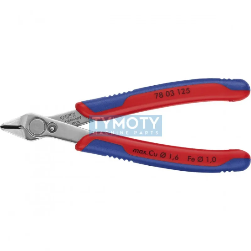 KNIPEX 78 03 125 Electronic Super Knips® Kliešte, viaczložkové návleky, leštené, 125 mm