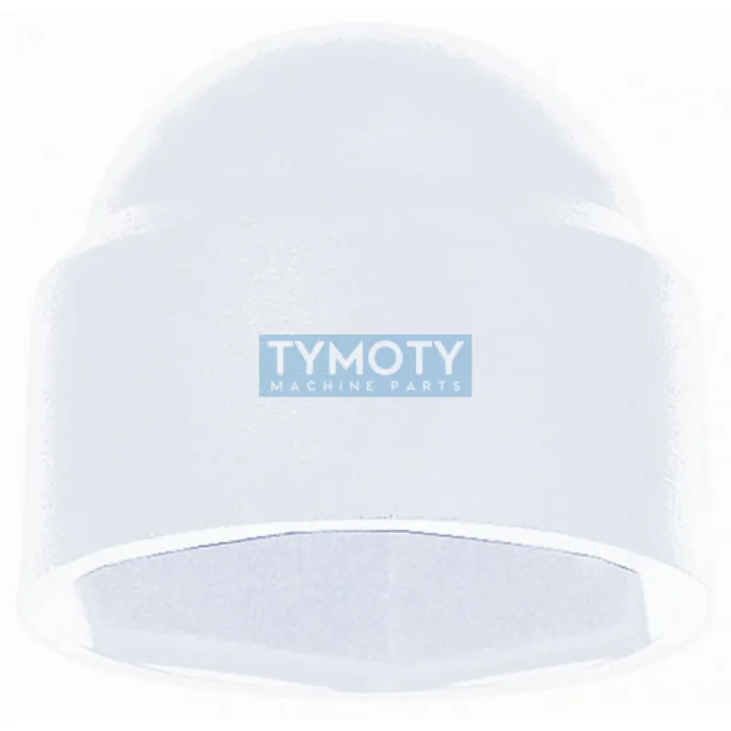 Krytka klobúková pre šesťhran M7 PVC biela s=11 mm