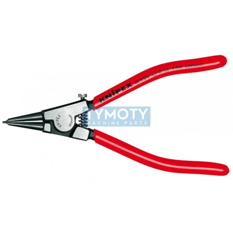 KNIPEX 46 11 G1 Kliešte pre vonkajšie poj. krúžky 4-7 mm, plastové návleky, fosfátované
