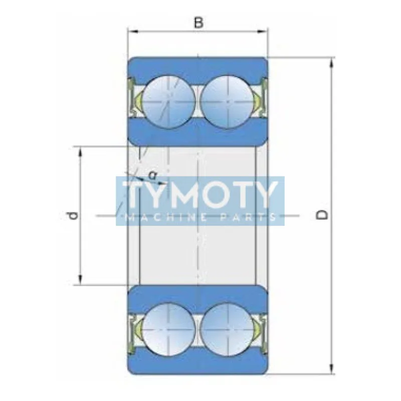 FKL 3307 B.2RS1 guľkové ložisko s kosouhlým stykom