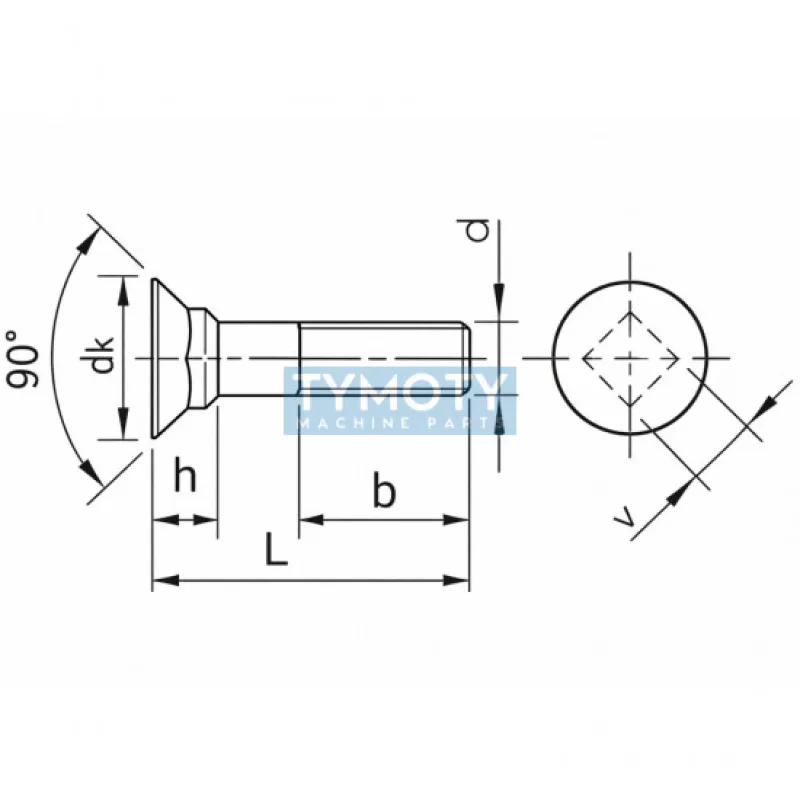 Skrutka pluhová DIN 608 M16x80-10.9