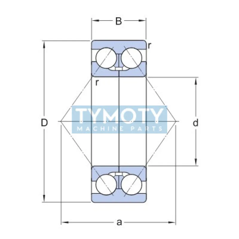 SKF 3311 DMA guľkové ložisko s kosouhlým stykom