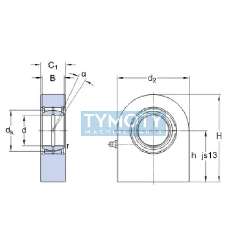 SKF SCF 35 ES kĺbová hlavica