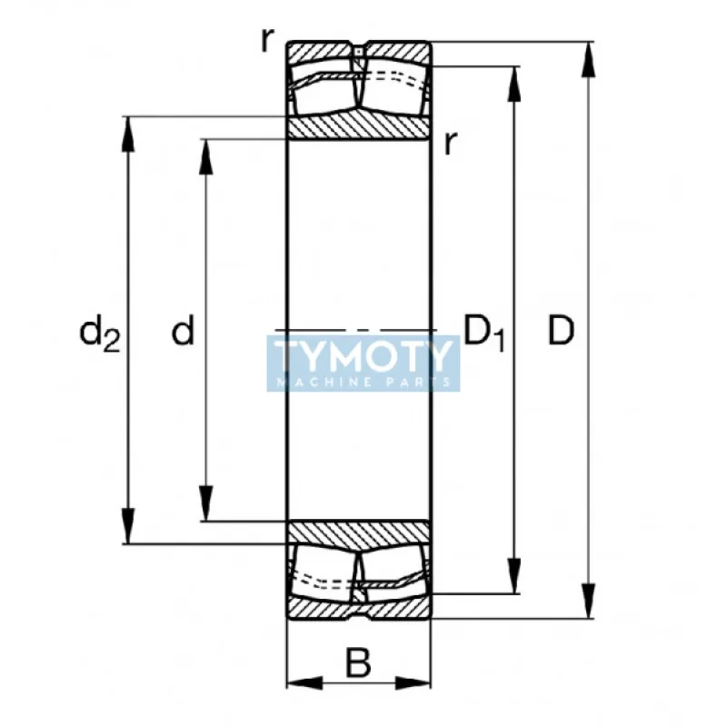FAG 23036-E1A-XL-M-T52BW súdčekové ložisko