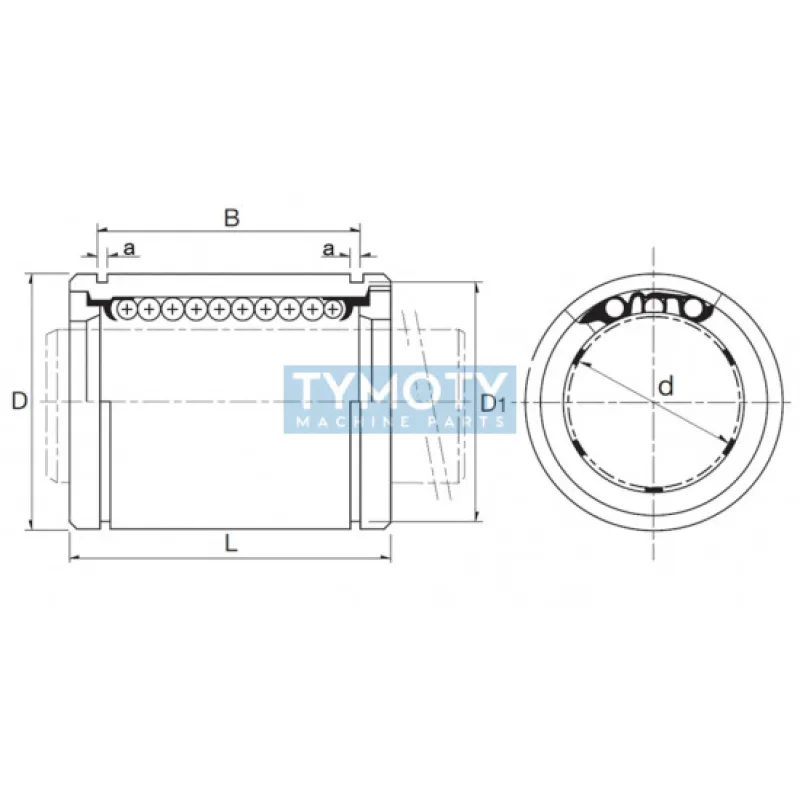 ZEN LM 4 UU lineárne guľkové ložisko