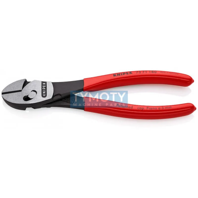 KNIPEX 73 71 180 TwinForce® Kliešte na štiepanie drôtu, plastové návleky, fosfátované na čierno