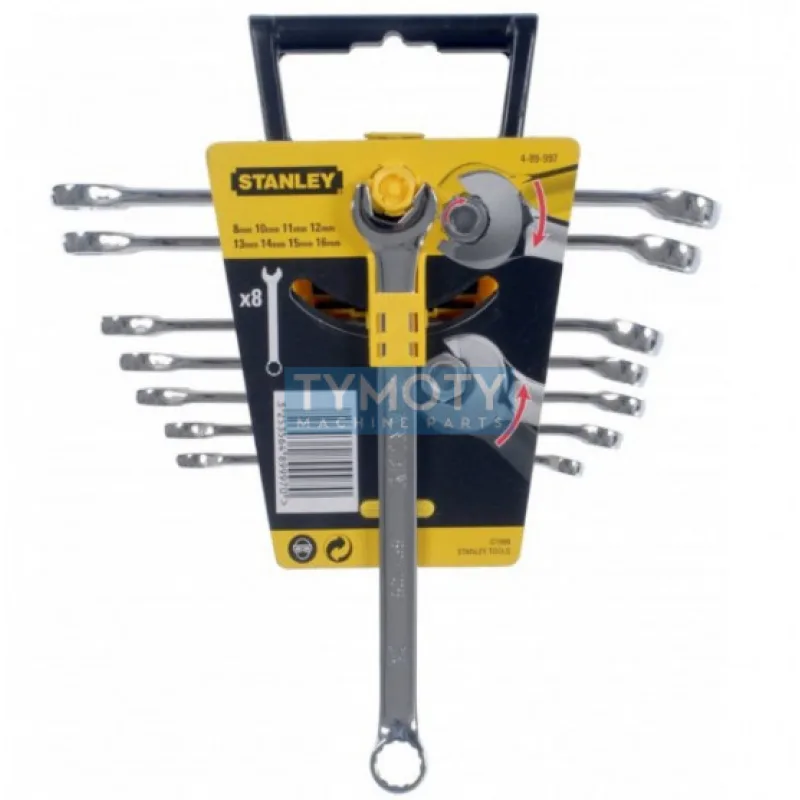 Súprava račňových očkoplochých kľúčov ACELATOR 8-dielna, STANLEY, 4-89-997