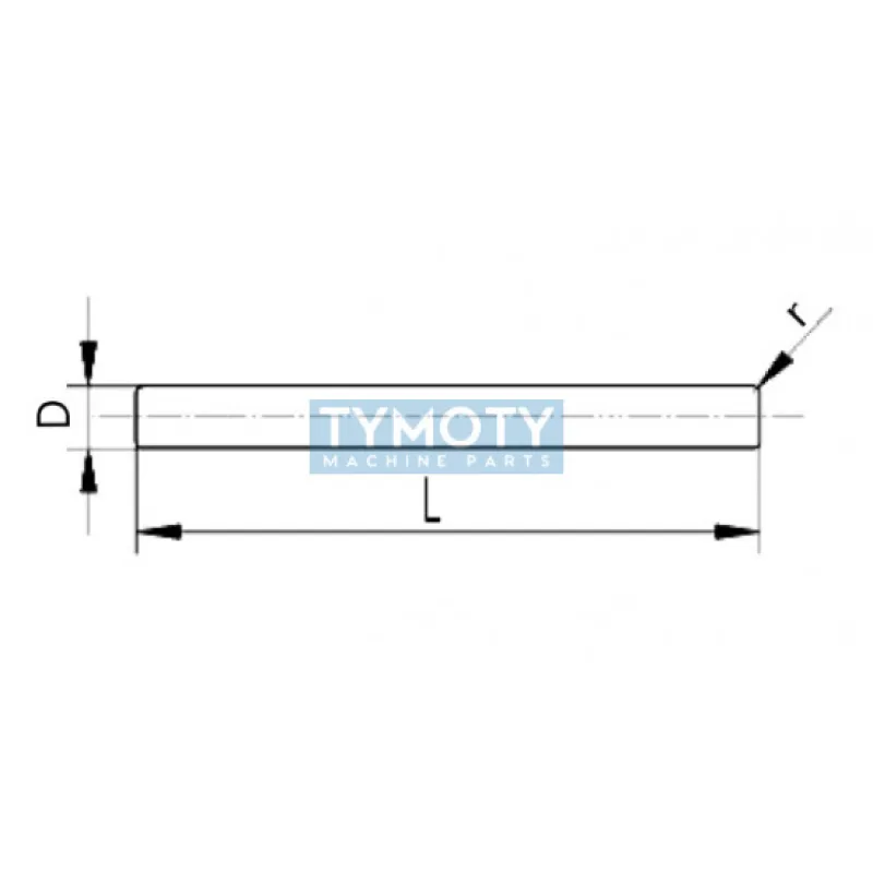 INA NRB 2,5x7,8-G2 ihlový valček s rovnými čelami