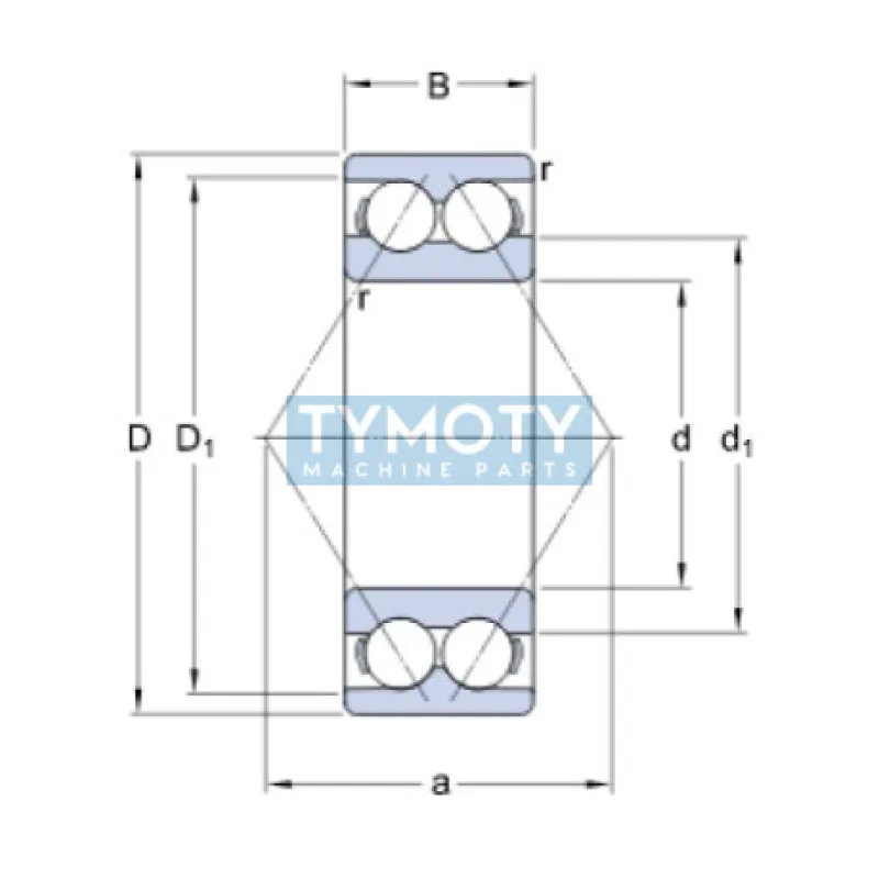 SKF 3322 A/C3 guľkové ložisko s kosouhlým stykom