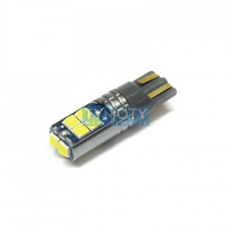 Žiarovka LED 12V-24V 5W W2, 1x9, 5d číra 10xLED3030