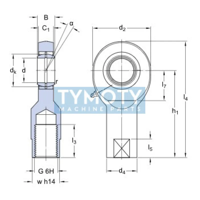 SKF SIL 15 ES kĺbová hlavica