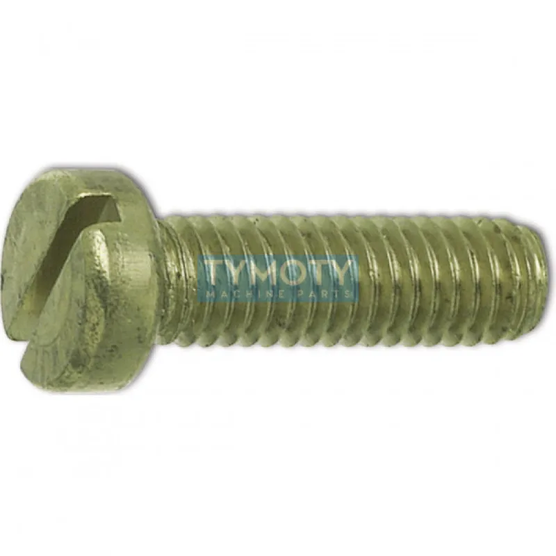 Skrutka valcová hlava - drážka DIN 84 M3x6 mosadz