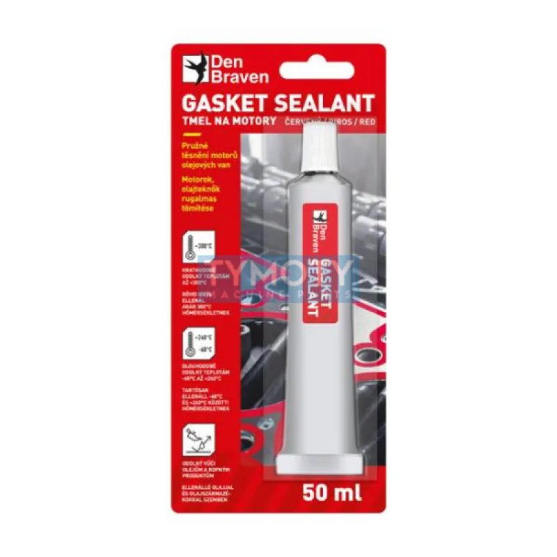 Den Braven Gasket sealant - 50 ml červený, tuba v blistri _35005TU