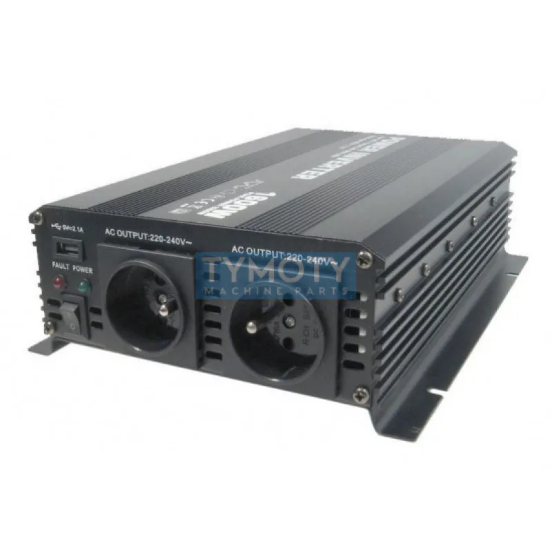 Menič napätia z 12V DC na 230V AC 1600W trvalo + USB