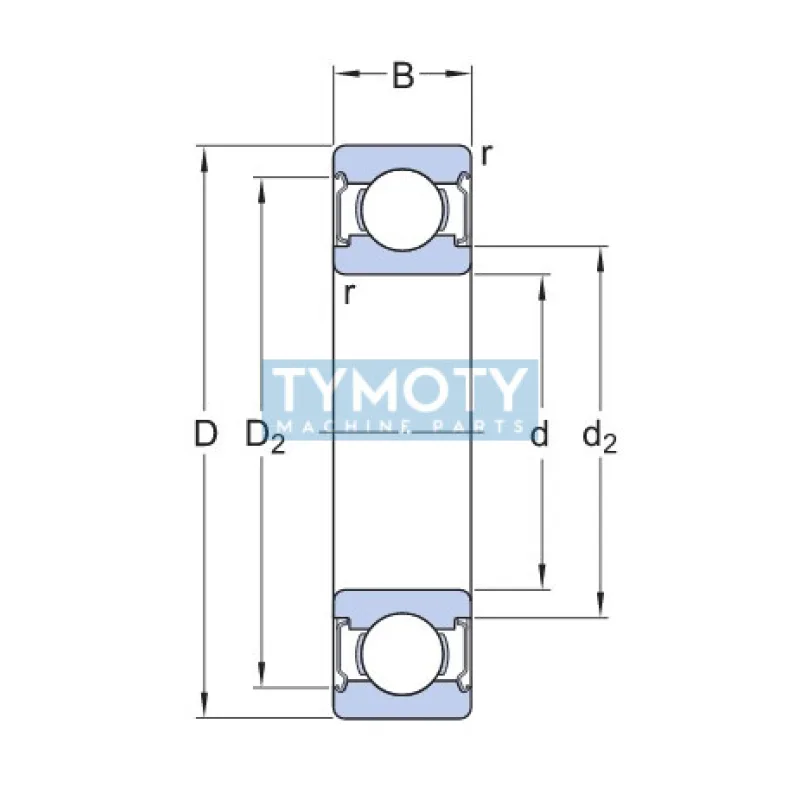 SKF W 619/5-2Z nerezové guľkové ložisko
