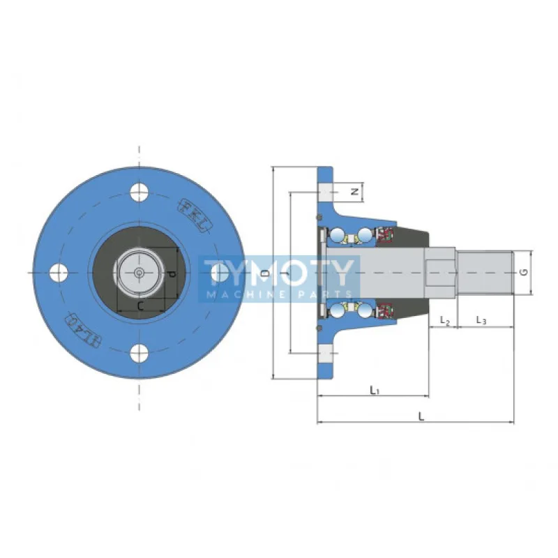 FKL AGRO IL40-110/4H-M30x2 ložisková jednotka