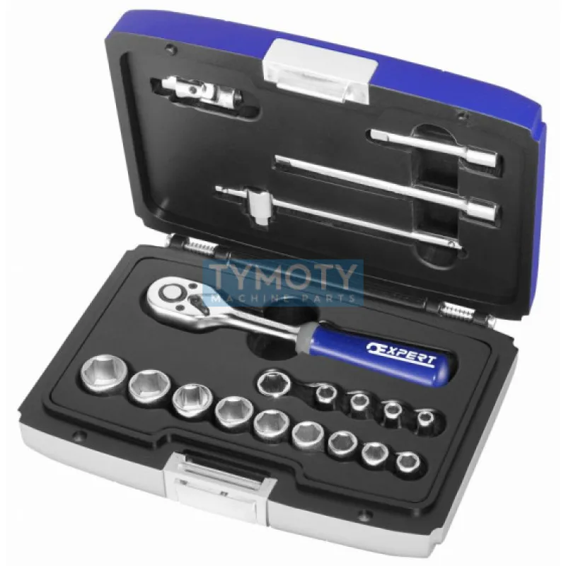 1/4" Sada nástrčných hlavíc", 19-dielna, TONA EXPERT, E030700T