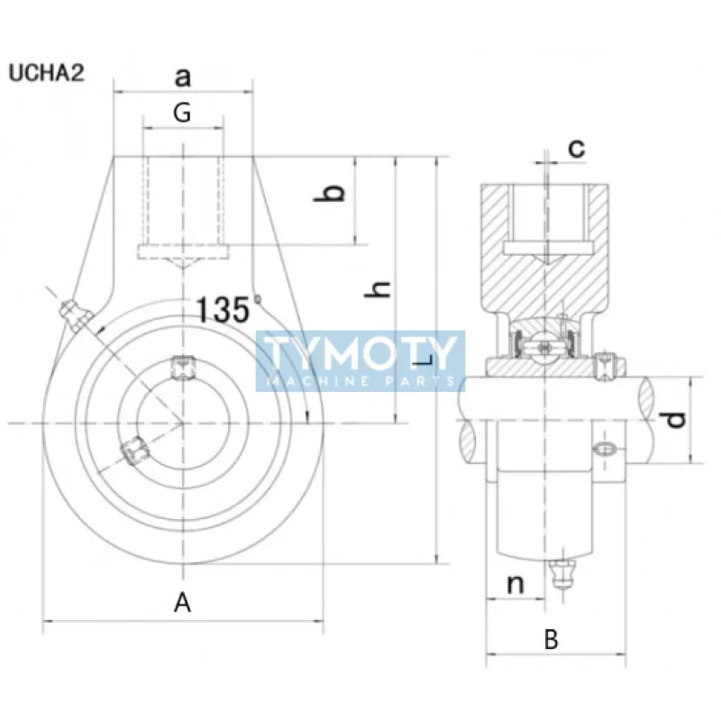 FK UCHA 207 (UCECH) ložisková jednotka